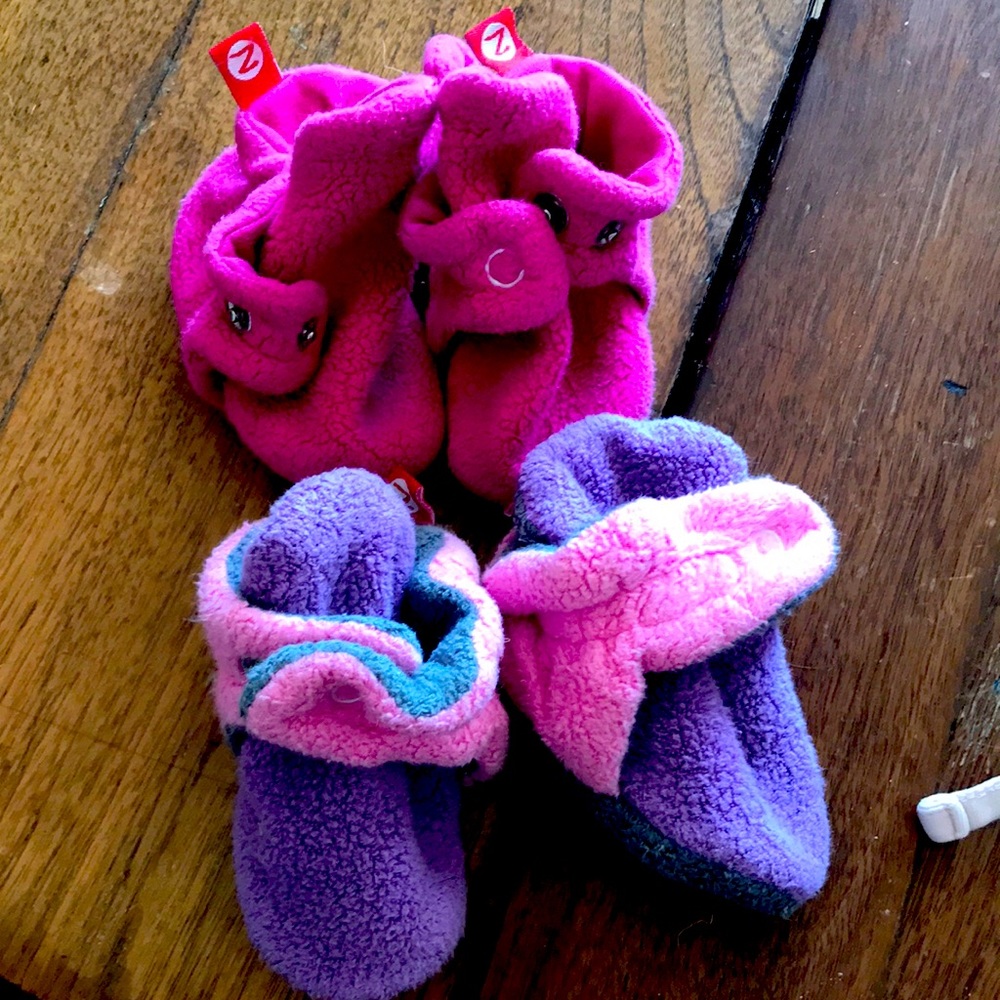 Zatano baby slippers size 3 months. $20 for both!